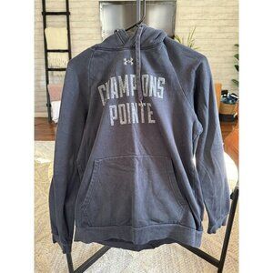 Under Armour Gray Rival Terry Graphic Hd Hoodie Sweatshirt Mens Size Small